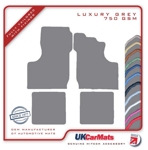 Hillman Imp 1964-1976 Grey Luxury Velour Tailored Car Mats HITECH