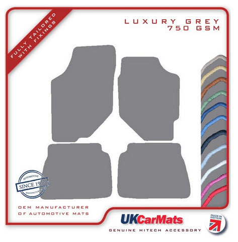 Hyundai S Coupe 1990-1996 Grey Luxury Velour Tailored Car Mats HITECH