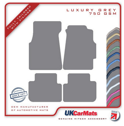 Honda Integra Type-R 1997-2001 Grey Luxury Velour Tailored Car Mats HITECH