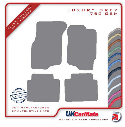 Honda Civic 4dr 1992-1995 Grey Luxury Velour Tailored Car Mats HITECH