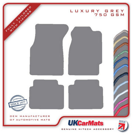 Honda Civic 2dr Coupe 1992-1995 Grey Luxury Velour Tailored Car Mats HITECH