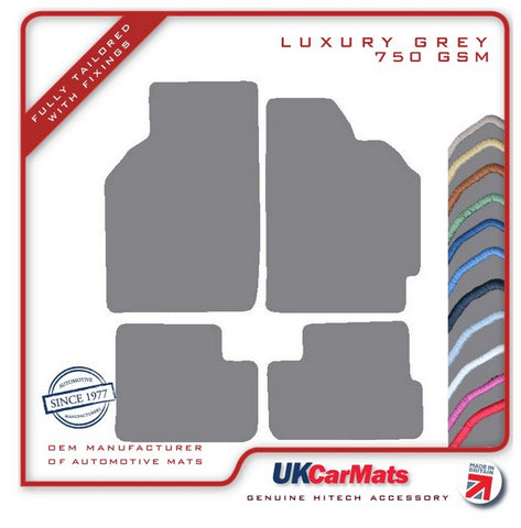 Honda HR-V 3dr 1999-2003 Grey Luxury Velour Tailored Car Mats HITECH