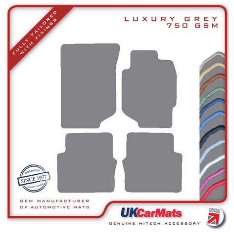 Honda Accord 5dr 1999-2001 Grey Luxury Velour Tailored Car Mats HITECH