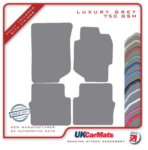 Honda Accord 4dr 1999-2003 Grey Luxury Velour Tailored Car Mats HITECH