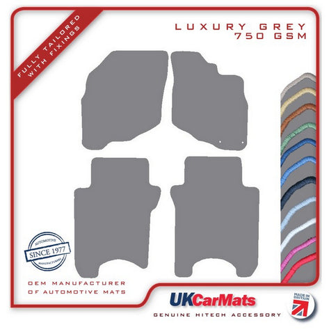 Honda Jazz 2001-2005 Grey Luxury Velour Tailored Car Mats HITECH