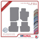 Honda Accord 4dr - Manual 2003-2008 Grey Luxury Velour Tailored Car Mats HITECH