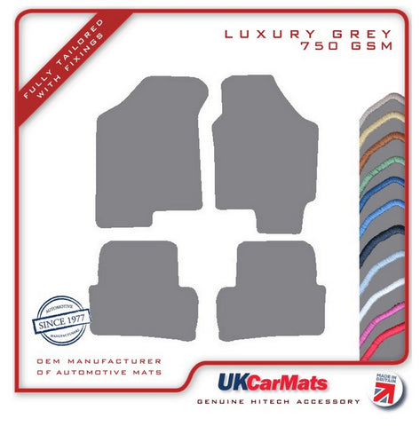 Hyundai Coupe  2002-2007 Grey Luxury Velour Tailored Car Mats HITECH