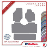 Hyundai Trajet 1999-2006 Grey Luxury Velour Tailored Car Mats HITECH