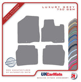 Hyundai Santa Fe (5 Seater) 2010-2012 Grey Luxury Velour Tailored Car Mats HITECH