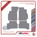 Hyundai Accent 1999-2005 Grey Luxury Velour Tailored Car Mats HITECH