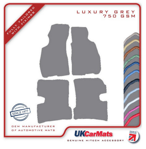 Hyundai Accent 1994-1999 Grey Luxury Velour Tailored Car Mats HITECH
