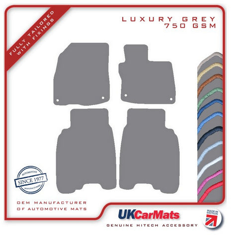 Honda Civic 5dr 2008-2011 Grey Luxury Velour Tailored Car Mats HITECH