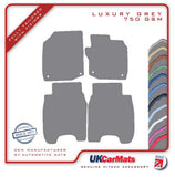 Honda Civic 5dr Diesel 2012-2015 Grey Luxury Velour Tailored Car Mats HITECH