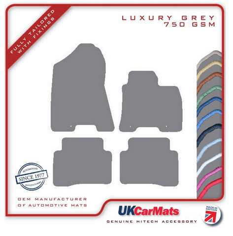 Hyundai Tucson 2015-2018 Grey Luxury Velour Tailored Car Mats HITECH