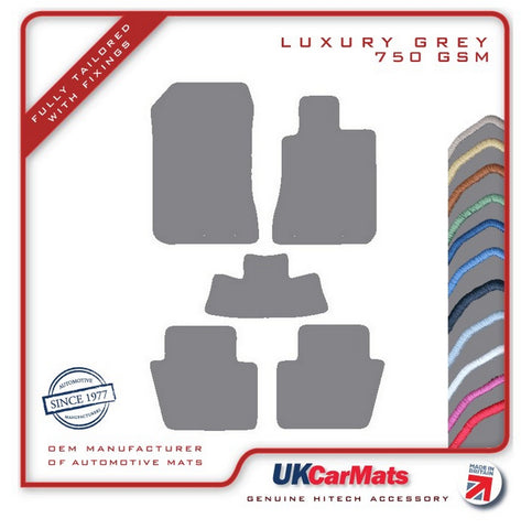 Honda Legend 2004-2012 Grey Luxury Velour Tailored Car Mats HITECH