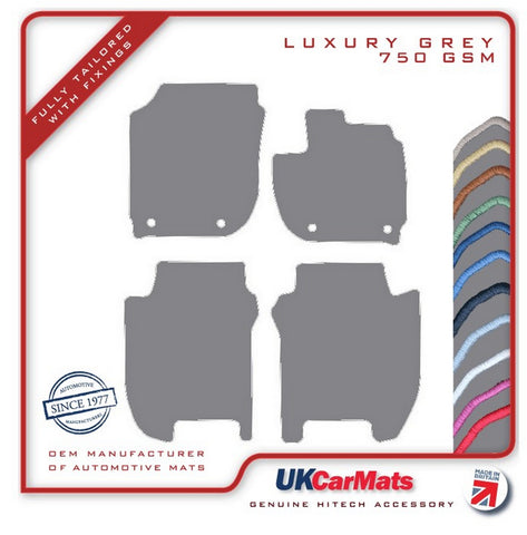 Honda Jazz Automatic 2015-2020 Grey Luxury Velour Tailored Car Mats HITECH
