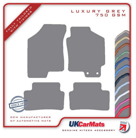 Hyundai Coupe SIII Facelift 2007-2009 Grey Luxury Velour Tailored Car Mats HITECH