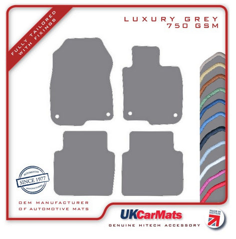 Honda CR-V 2017-2023 Grey Luxury Velour Tailored Car Mats HITECH