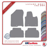 Hyundai Santa Fe (5 Seat) 2018 onwards (NOT FOR HYBRID MODELS!) Grey Luxury Velour Tailored Car Mats HITECH