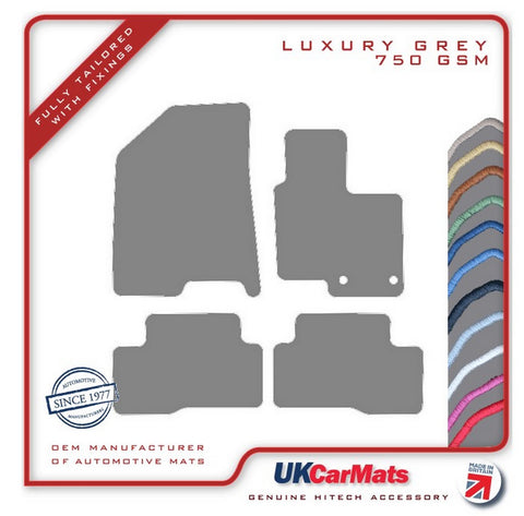 Hyundai Tucson Hybrid HEV 2020 onwards Grey Luxury Velour Tailored Car Mats HITECH