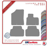 Hyundai Santa Fe (5 Seat) Hybrid 2018 onwards Grey Luxury Velour Tailored Car Mats HITECH