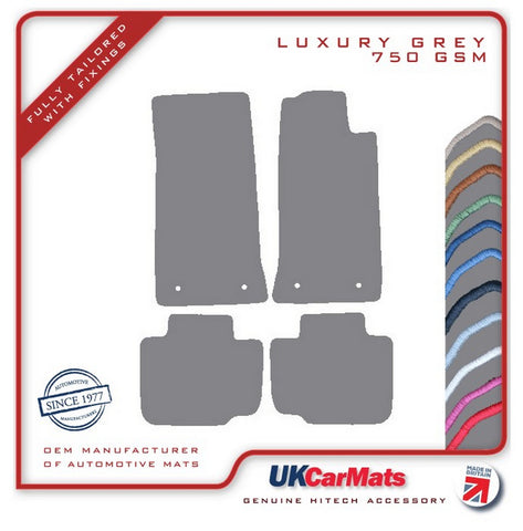 Jaguar XJ Series (XJ40) 1986-1994 Grey Luxury Velour Tailored Car Mats HITECH