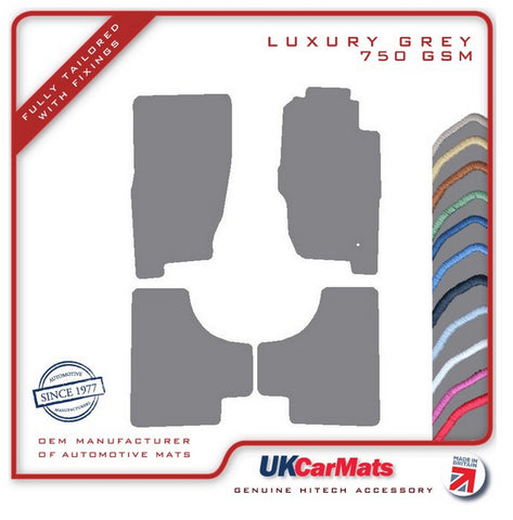 Jeep Cherokee 2001-2007 Grey Luxury Velour Tailored Car Mats HITECH