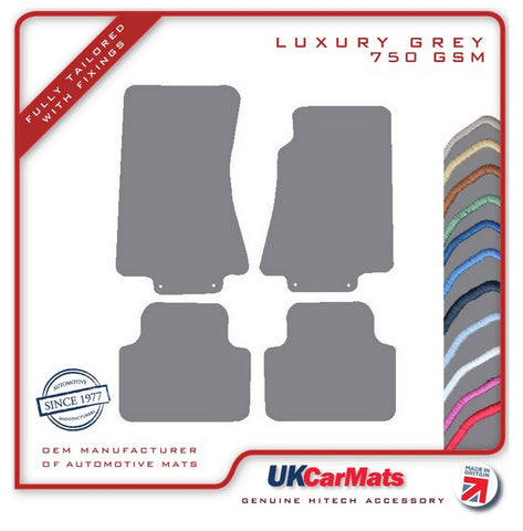 Jaguar XJ Series (X350) 2003-2009 Grey Luxury Velour Tailored Car Mats HITECH