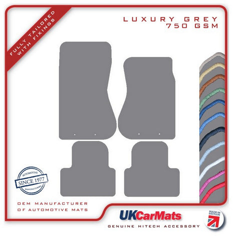 Jaguar S-Type (X200) Manual 1998-2003 Grey Luxury Velour Tailored Car Mats HITECH