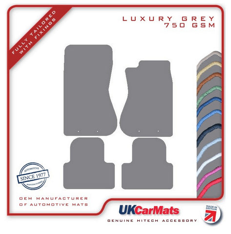 Jaguar S-Type (X200) Automatic 1998-2003 Grey Luxury Velour Tailored Car Mats HITECH
