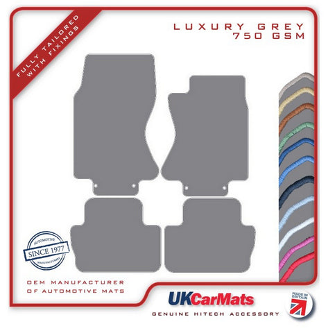 Jaguar S-Type (X200) Automatic 2003-2009 Grey Luxury Velour Tailored Car Mats HITECH