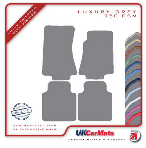 Jaguar XJ Series (X350) LWB 2003-2009 Grey Luxury Velour Tailored Car Mats HITECH