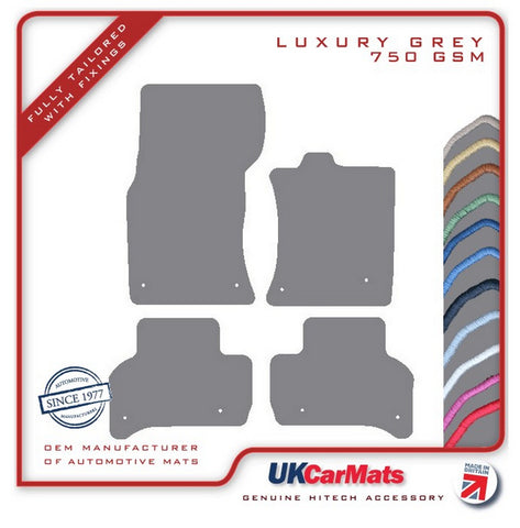 Jaguar XE (X760) 2014 onwards Grey Luxury Velour Tailored Car Mats HITECH