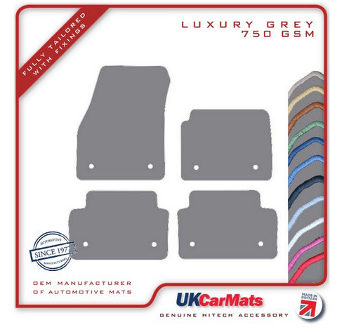Jaguar E-Pace 2017 onwards Grey Luxury Velour Tailored Car Mats HITECH