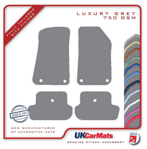 Jeep Wrangler 2Dr (JL) 2018 onwards Grey Luxury Velour Tailored Car Mats HITECH