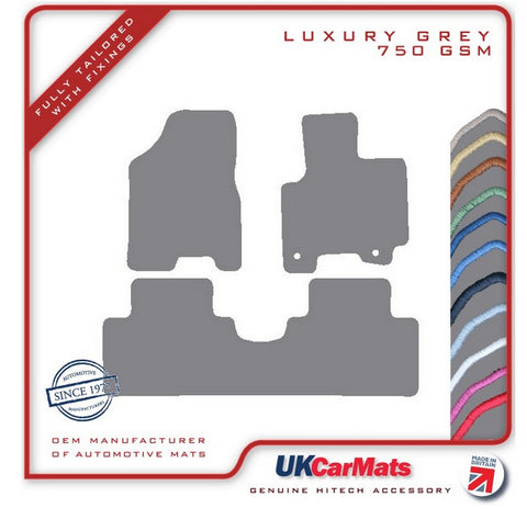 Kia Sportage 2005-2010 Grey Luxury Velour Tailored Car Mats HITECH