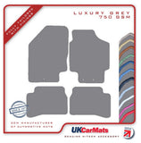 Kia Rio 2009-2011 Grey Luxury Velour Tailored Car Mats HITECH