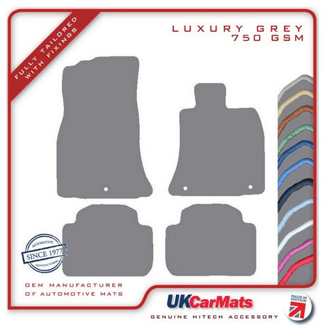 Kia Stinger 2018 onwards Grey Luxury Velour Tailored Car Mats HITECH