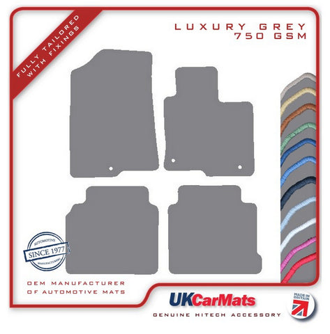 Kia Optima Sportswagon 2017 onwards Grey Luxury Velour Tailored Car Mats HITECH