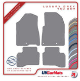 Kia Niro 2017-2022 Grey Luxury Velour Tailored Car Mats HITECH