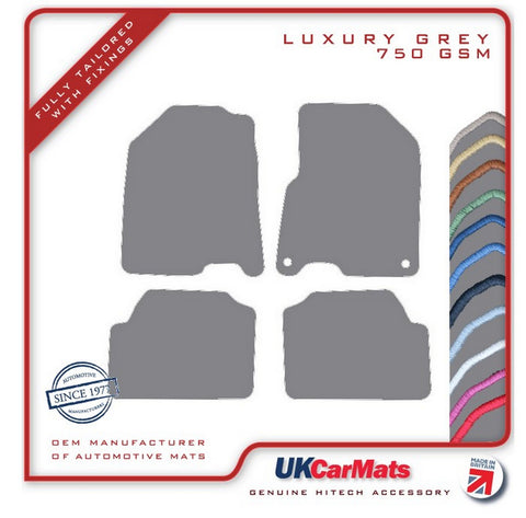 Kia Niro EV 2018-2022 Grey Luxury Velour Tailored Car Mats HITECH