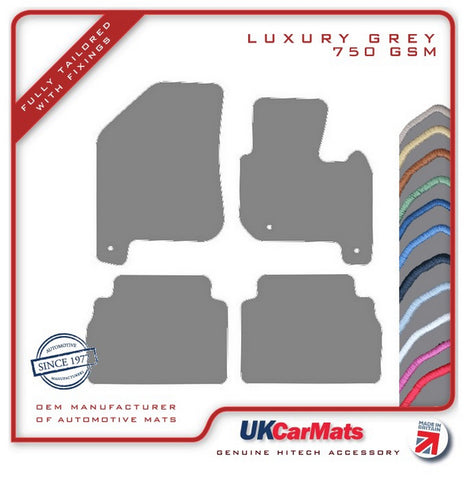 Kia Soul EV 2016-2020 Grey Luxury Velour Tailored Car Mats HITECH