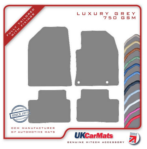 Kia Xceed Automatic 2019 onwards Grey Luxury Velour Tailored Car Mats HITECH