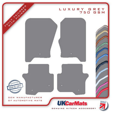 Land Rover Discovery  2004-2009 Grey Luxury Velour Tailored Car Mats HITECH