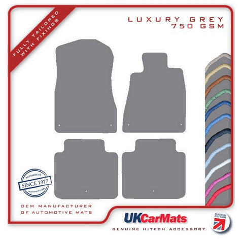 Lexus GS 2005-2011 Grey Luxury Velour Tailored Car Mats HITECH