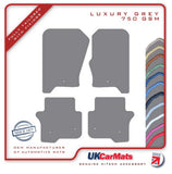 Land Rover Discovery 4 (Fixings All 4 Mats) 2009-2016 Grey Luxury Velour Tailored Car Mats HITECH