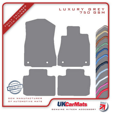 Lexus IS 300H 2013 onwards Grey Luxury Velour Tailored Car Mats HITECH