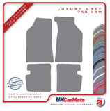 Lancia Delta 1979-1984 Grey Luxury Velour Tailored Car Mats HITECH