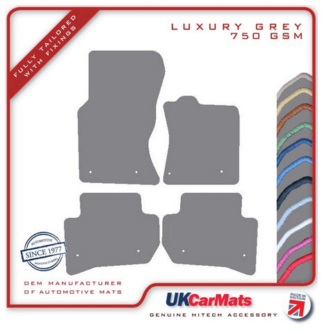 Land Rover Range Rover Velar 2017 onwards Grey Luxury Velour Tailored Car Mats HITECH