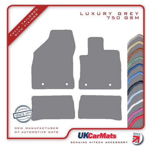 Lexus CT200H 2014 onwards Grey Luxury Velour Tailored Car Mats HITECH